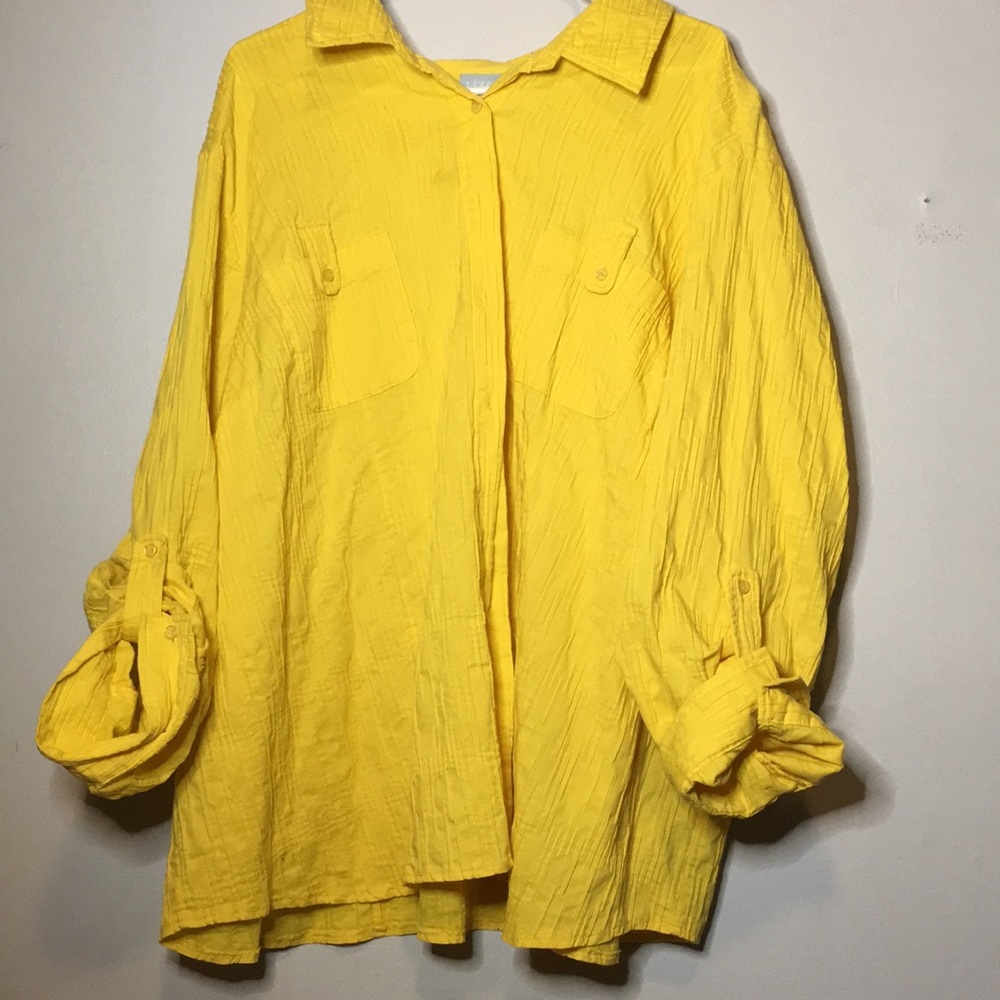 This is a bright yellow shirt